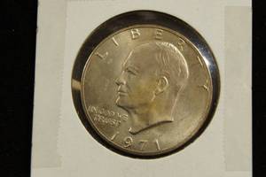 lot 16 image: 1971-S Eisenhower Silver Dollar Coin