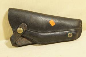 lot 34 image: Clark #5 Black Leather Handgun Holster