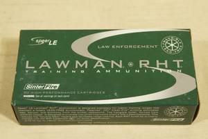 lot 4 image: 50 Speer LE Lawman RHT .40 S&W 125 Gr Frangible CF Ammo