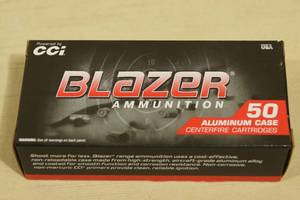 lot 9 image: 50 CCI Blazer 9mm Luger 115 Gr FMJ Aluminum Case Ammo