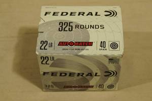 lot 11 image: 325 Federal Automatch .22 LR 40 Gr Ammo