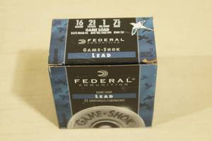 lot 22 image: 25 Federal Game-Shok 16 Ga 2-34 7-12 Shot Shot Shells