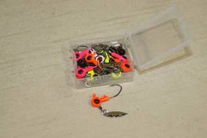 lot 54 image: Unused Fishing Jig Lures with Spinners