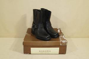 lot 49 image: Unused Sonoma Black Riding Boots - Mens 8M