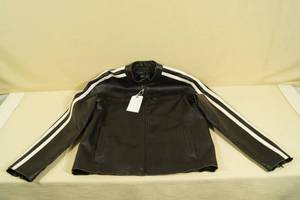 lot 43 image: Wilsons Black Leather Jacket - Mens Large