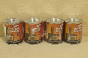lot 123 image: Satin Black Stove Paint - 1200 F