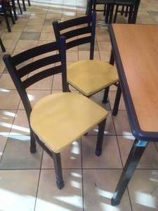 4 Top Table with 4 Chairs (yellow)