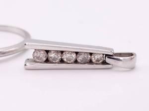 (2 Pieces) Ladies Diamond Ring and Diamond Pendant in White Gold