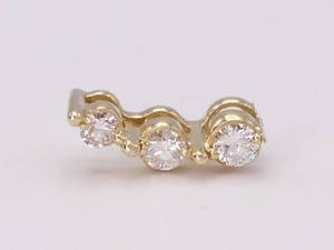 Past, Present, and Future Diamond Pendant in 14k Gold