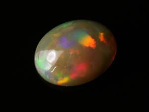 3.85 Carat Natural Black Welo Opal Gemstone