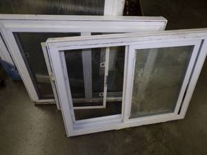 Pair of Vinyl Slider Windows  24 x 32