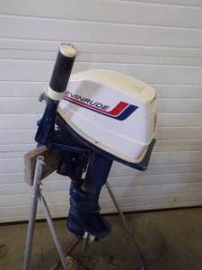 6 HP Evinrude Fisherman Outboard Motor Stand NOT included