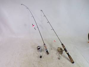 Pair of Ice Fishing Rods and Reels