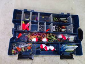 Ice Fishing Tackle Box with Tackle