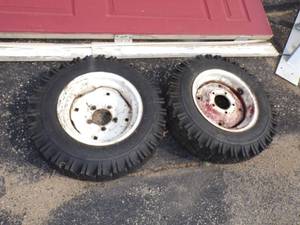 Pair of Rims and Tires