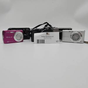 Vintage Camera Collection- Nikon Coolpix (WORKS GREAT) , Sony Cybershot, Kodak DC4800, Casio Exilim