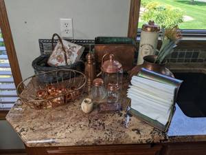 lot 54 image: Beautiful Set of Copper Kitchen Items