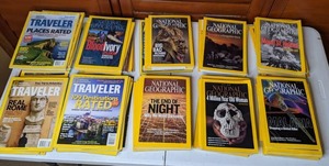 lot 171 image: Vintage National Geographics Magazine Lot