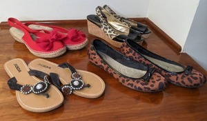 lot 145 image: Lot of Shoes Soda, Cliffs, Circa Joan & David Size 8.5 Sandals & Slides
