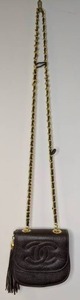 lot 134 image: Beautiful Black Chanel Purse