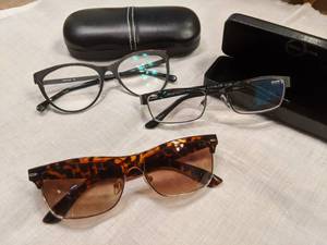 lot 103 image: Vintage Noego Glasses, Diagnoptics Glasses, Brown Sunglasses