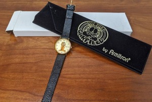 lot 107 image: 1978 Genuine Garfield Watch, By Armitron, Comic Strip Garfield, w Genuine Leather Watch Band