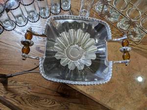 lot 246 image: Amazing Collins Glassware Collection with Serving Pieces, Garretts Wine Bottle
