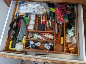 lot 332 image: Junk Drawer Full of Household Items