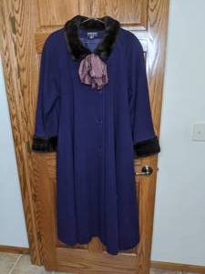 lot 317 image: Searle Blatt Studio Long Royal Blue Coat with Scarf