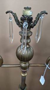 lot 256 image: Lot of Coat Rack and Telescoping Candlestick