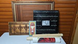 lot 93 image: Wall Art Home Decor with Pin-Ups