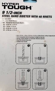 lot 53 image: Steel Hand Riveter with 40 Rivets