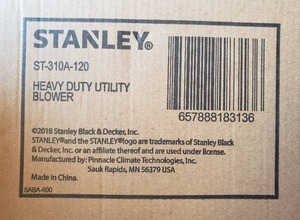 lot 3 image: Stanley Heavy Duty Utility Blower