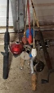 Vintage Ice Poles & Fishing Poles