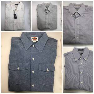 lot 39 image: Mens Button Up Shirt Collection (32-33) Hugo Boss Nordstrom Dickies