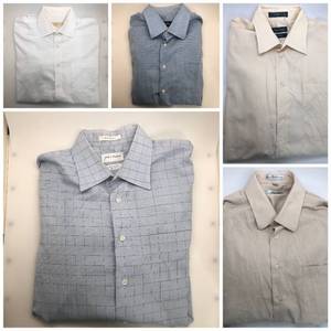 lot 38 image: Mens Button Up Shirt Collection (32-33) Michael Kors Hugo Boss Nautica Geoffrey Beene John W