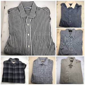 lot 46 image: Button Up Shirt Collection (37-38)  Bullock & Jones Dunhill Weatherproof Van Heusen Joseph & Feiss