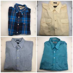 lot 45 image: Button Up Shirt Collection (L) Hollister Risotto Gap Ferruch