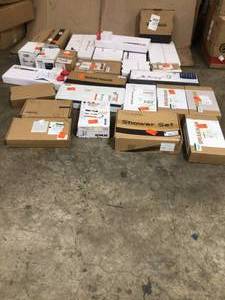 lot 2 image: Lot of assorted faucets, shower heads and accessories various brands, models and conditions customer returns see pictures
