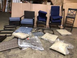 lot 4 image: Lot of assorted Outdoor Patio Chairs various models and conditions customer returns see pictures
