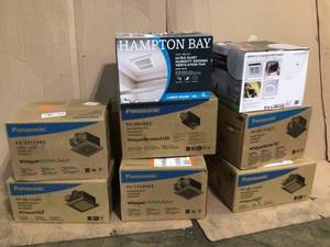 lot 10 image: Lot of assorted Branded Ventilation Fans various models and conditions open box customer returns see pictures