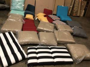 lot 29 image: Lot of assorted patiooutdoor cushions various models and sizes not used see pictures