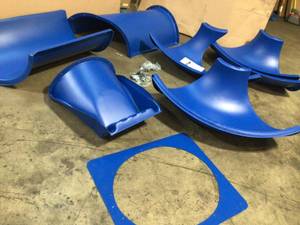 lot 37 image: Swing and slide Blue 7 ft. Turbo Tube Slide open box customer return see pictures