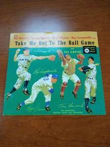 Vintage Little Golden Record with Baseball Stars