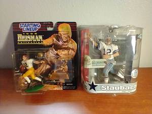 2 Roger Staubach Figurines - NEW