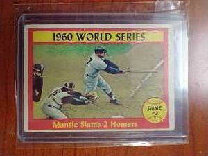 1961 Topps Mantle Slams 2 Homers Card