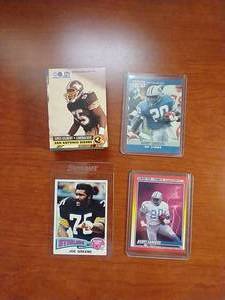 Small Stack of Football Cards