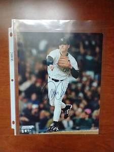 David Cone - Autographed Yankee Photo
