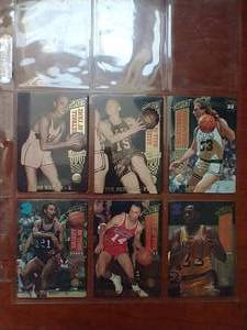 6 Action Packed Basketball Hall of Fame Cards