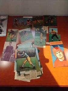 Huge Pile of Vintage Football NewspaperMagazine Clippings